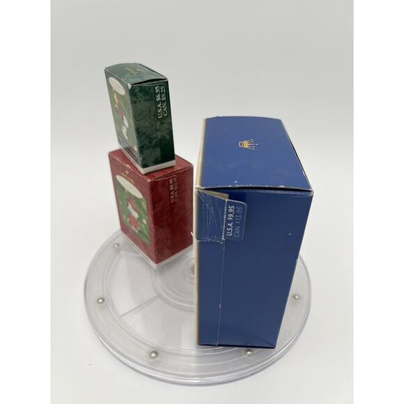 Lot of 3 Hallmark Keepsake Ornaments Peanuts Snoopy Woodstock Hockey Detective - Picture 3 of 9